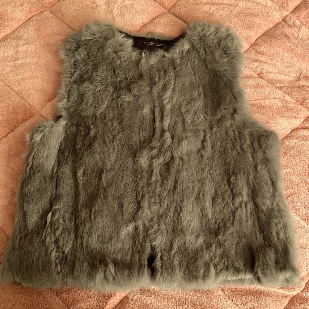 La Fiorentina Rabbit Fur Vest